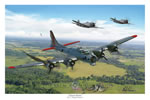 "Almost Home" Mark Karvon B-17 Giclee Print